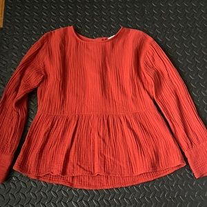 Madewell peplum shirt